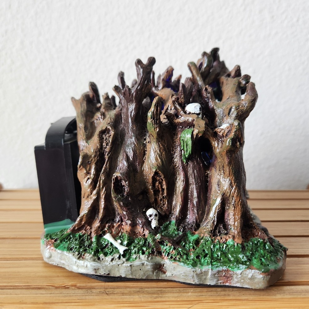 RARE Lemax Spooky Town Collection Haunted Grove 2006 Light Up Ghost Cave Retired - Picture 7 of 16